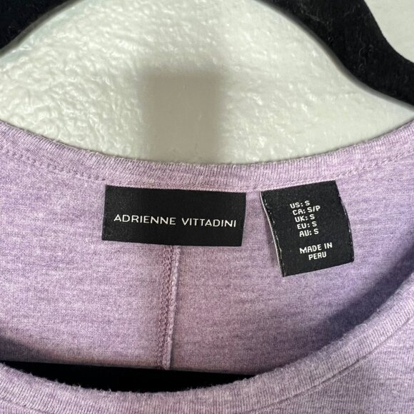 Adrienne Vittadini T-Shirt Size S Cap Sleeve Stretch Scoop Neck - Picture 2 of 5